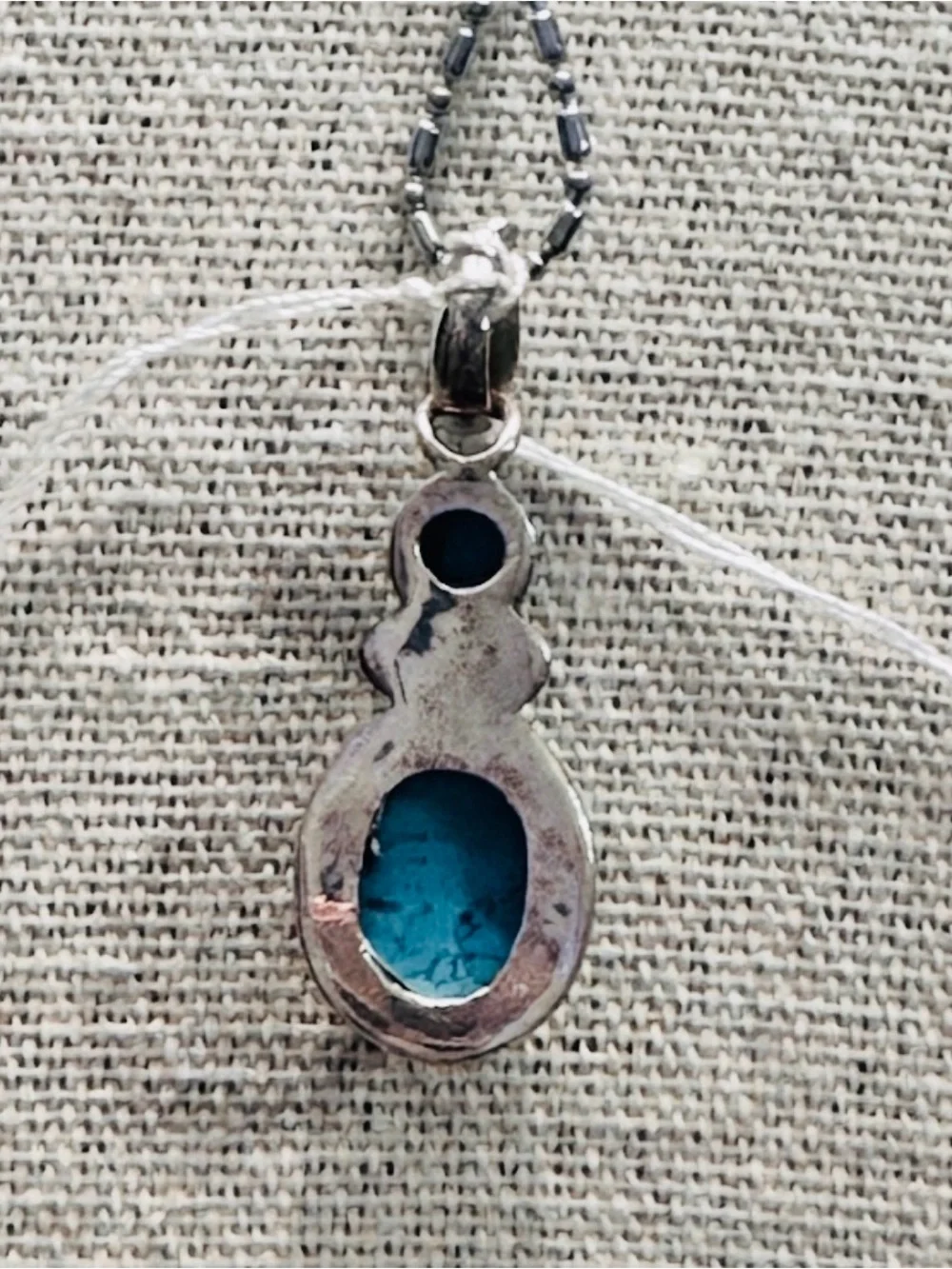Sterling Silver Turquoise Pendant Necklace